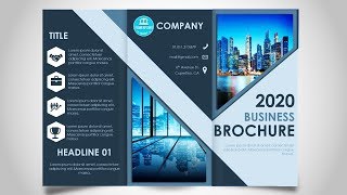 How to make a Brochure in PowerPoint  Print Ready design [upl. by Yeliab]