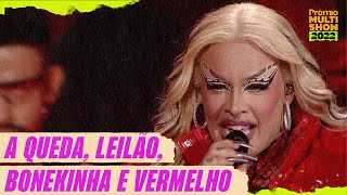 Gloria Groove  A Queda Leilão Bonekinha e Vermelho  Prêmio Multishow  Música Multishow [upl. by Elletnuahc614]