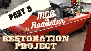 MGB Roadster Part 8 Restoration Carpet Fitting [upl. by Lossa]