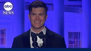 Comedian Colin Jost delivers remarks at White House Correspondents’ Dinner [upl. by Morten729]