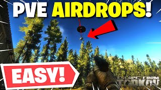 Escape From Tarkov PVE  How To Get Airdrops amp Loot Them STRESS FREE [upl. by Papp]