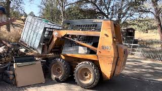 Case 1840 Skid Steer  Comforting Rumble [upl. by Basset]