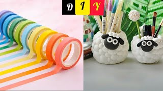 🌈DIY cute stationaryHow to make stationary at homeeasy paper craft ideasMiniature [upl. by Arytas]