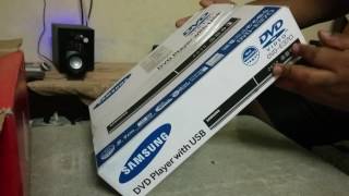 Unboxing  Samsung DVDE370 DVD  Simple player [upl. by Maer]