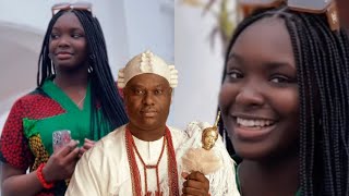 SO DEMURE OONI DAUGHTER PRINCESS ADEWAMIWA SMILE IS PRICELESS SEE HER HONORED BY HER FATHER SUBJECT [upl. by Haida455]