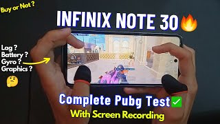 Infinix Note 30 PUBG Test in 2024🔥 Gyro Lag Price  Buy or Not 🤔 [upl. by Kyred]