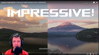 Flight Simulator 2024 vs 2020 an Incredible Comparison  Erad Reacts to ObsidianAnt [upl. by Aire]