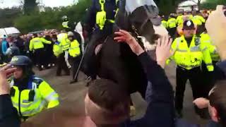 Swindon v Bristol city pre game trouble [upl. by Rojas259]