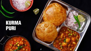 Easy Kurma Puri Recipe Veg Kurma Puri Recipe Hotel Style Kurma Puri [upl. by Trant]