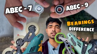 What is The Difference Between ABEC7 Bearings Vs ABEC9 Bearings Skate Bearings [upl. by Ydnew124]