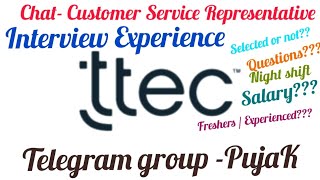 Ttech  Chat Customer Service Representative  Zoom Interview Experience [upl. by Steinke]