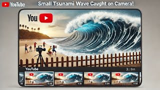 Hurricane Milton  Small Tsunami Wave Crashes Over Beach Fence  Caught on Camera [upl. by Eladnwahs]