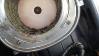 Vaillant boiler problems  Scaled heat exchanger inside combustion chamber [upl. by Ahsial712]