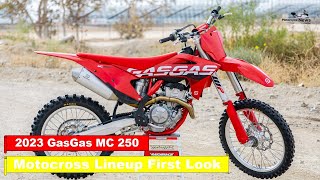 2023 GasGas MC 250 and MC 125 Motocross Lineup First Look [upl. by Avi]