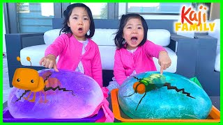 Giant Ice Balloons Melting Animals Easy DIY Science Experiments for kids [upl. by Caitrin]