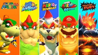 Evolution of Bowser in 3D Super Mario Games 19962021 [upl. by Novak]