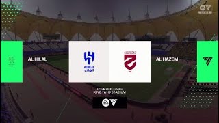 PS4 EA FC 24 Al Hilal Vs Al Hazem [upl. by Aynatal]