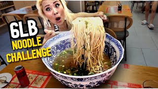 7lb BEEF NOODLE SOUP CHALLENGE in Thailand RainaisCrazy [upl. by Oiram495]