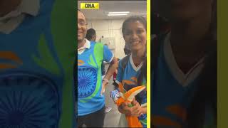 CWG 2022 Mirabai Chanu wins Indias first gold medal  Fans reaction mirabaichanu sports sports [upl. by Ralyt]