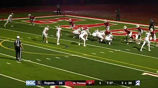 Austin Regents vs St Thomas Catholic BGC Houston Football  Week 4 2023 [upl. by Domel]