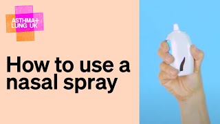 How to use a nasal spray [upl. by Marshall]