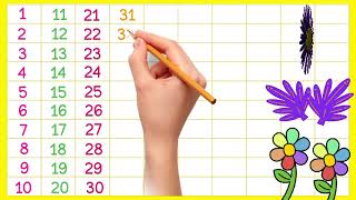 Learn Counting from 1 to 500 Big numbers 1 to 500 123 1 2 3 4 5 6 7 8 9 10 ginti counting1212 [upl. by Diandra]