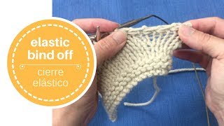 Elastic bind off – cierre elástico en español [upl. by Rise]