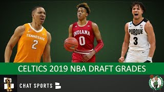 Celtics Draft Grades From The 2019 NBA Draft On Romeo Langford Grant Williams amp Carsen Edwards [upl. by Llovera]