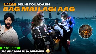 Splendor leke Kashmir pahuchna ho gya Mushkil 😭 Side Bag mai aag lag gayi 😰 kapde jal gye sare Ep02 [upl. by Rehpotsrik]