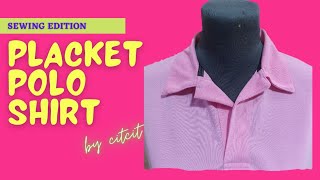 OPERATION FRONT PLACKET FOR POLO SHIRT  CITCIT [upl. by Jarvey]