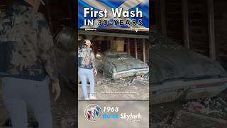 Abandoned Buick Skylark Barn Find Restored After 30 Years  First Wash amp Epic Transformation [upl. by Enilorak]