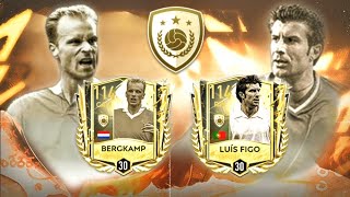 I MAXED PRIME ICON LUIS FIGO AND BERGKAMP COMBINED H2H REVIEW  FIFA MOBILE 22 [upl. by Aihsatal]