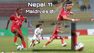 Nepal Vs Maldives Full Highlights  Saff Womens championship 2024 [upl. by Malarkey]