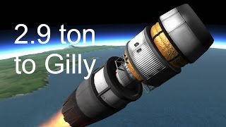 29 ton rocket to Gilly and back  KSP [upl. by Dduj]