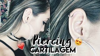 PIERCING NA CARTILAGEM COMO CUIDAR QUELÓIDE ♡Amanda Borges [upl. by Eirret]