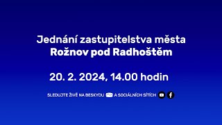 Jednání zastupitelstva města Rožnov p R  2022024 [upl. by Bonnie]