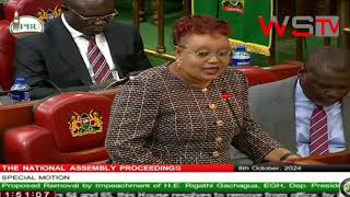 Nyandarua Women Rep Faith Gatua Urges Parliament to Impeach Riggy G [upl. by Stefano]