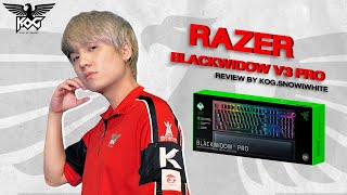 Razer Blackwidow V3 PRO  Review by KOGSNOWIWHITE [upl. by Martica]