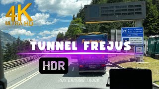 POV Driving VOLVO FH in Francetunnel Frejus 4K HDR 60FPS [upl. by Nadaha639]