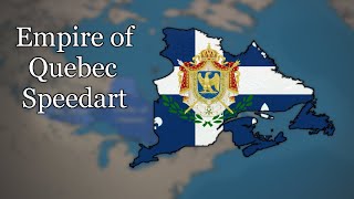 An Alternate Empire of Quebec  Speedart Mapping [upl. by Nesnah]