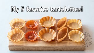 My 5 favorite savory tartelettes or tart shells  All recipes amp techniques [upl. by Connel239]