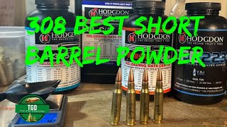 308 Win  Best Powder For Short Barrel  Tavor 7 16” Barrel  H335 CFE223 Varget BLC2 [upl. by Reivazx956]