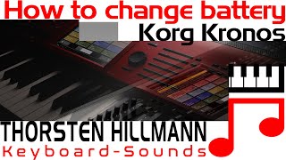 How you can change the battery in a korg kronos [upl. by Tnaryb160]