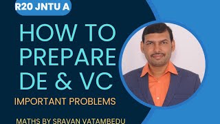 Important Questions DEampVC R20 VATAMBEDUSRAVANKUMAR [upl. by Aleahc]