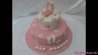 Cool Christening Cake Design Decorating Ideas [upl. by Merow]