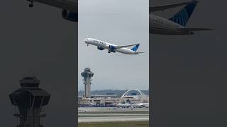 United Boeing 78710 Dreamliner Takeoff  LAX Plane Spotting [upl. by Tadd950]