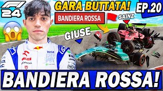 F1 24 BANDIERA ROSSA INCIDENTE CLAMOROSO E GARA BUTTATA EP20 [upl. by Kamaria669]