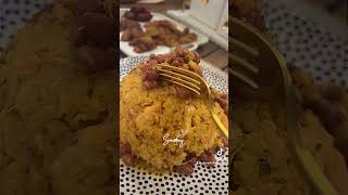 Locrio de Pollo c Habichuelas RojasMaduros amp Ensalada love god dominicanfood prayer dinner [upl. by Norved676]