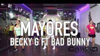 Mayores Urban Tropical  Becky G ft Bad Bunny by Cesar James Coreo Zumba Cardio Extremo Cancun [upl. by Amieva]