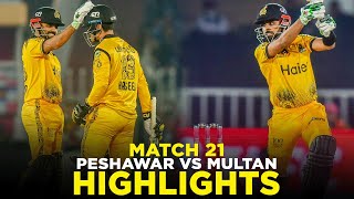 PSL 9  Full Highlights  Peshawar Zalmi vs Multan Sultans  Match 21  M2A1A [upl. by Atnwahsal378]